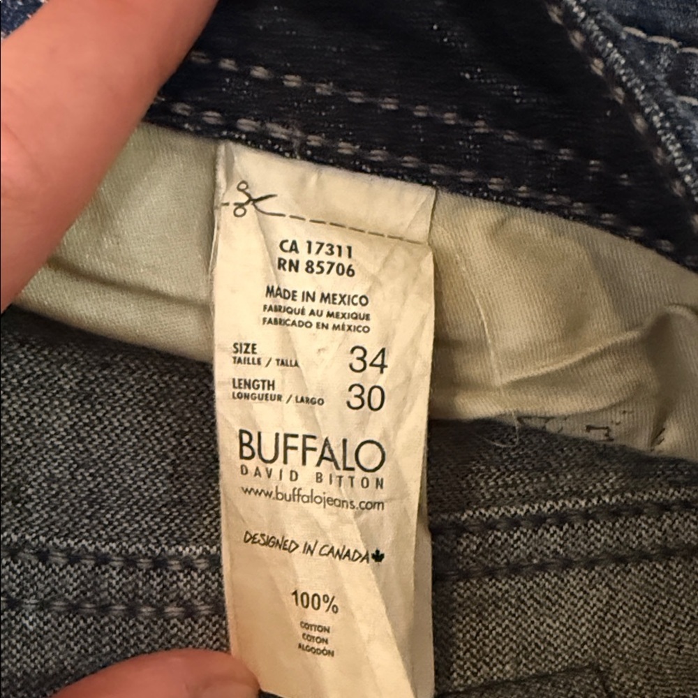 Buffalo David Bitton Men's Blue Jeans - Picture 3 of 8